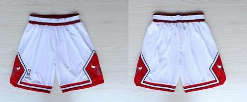  Chicago Bulls White NBA Shorts