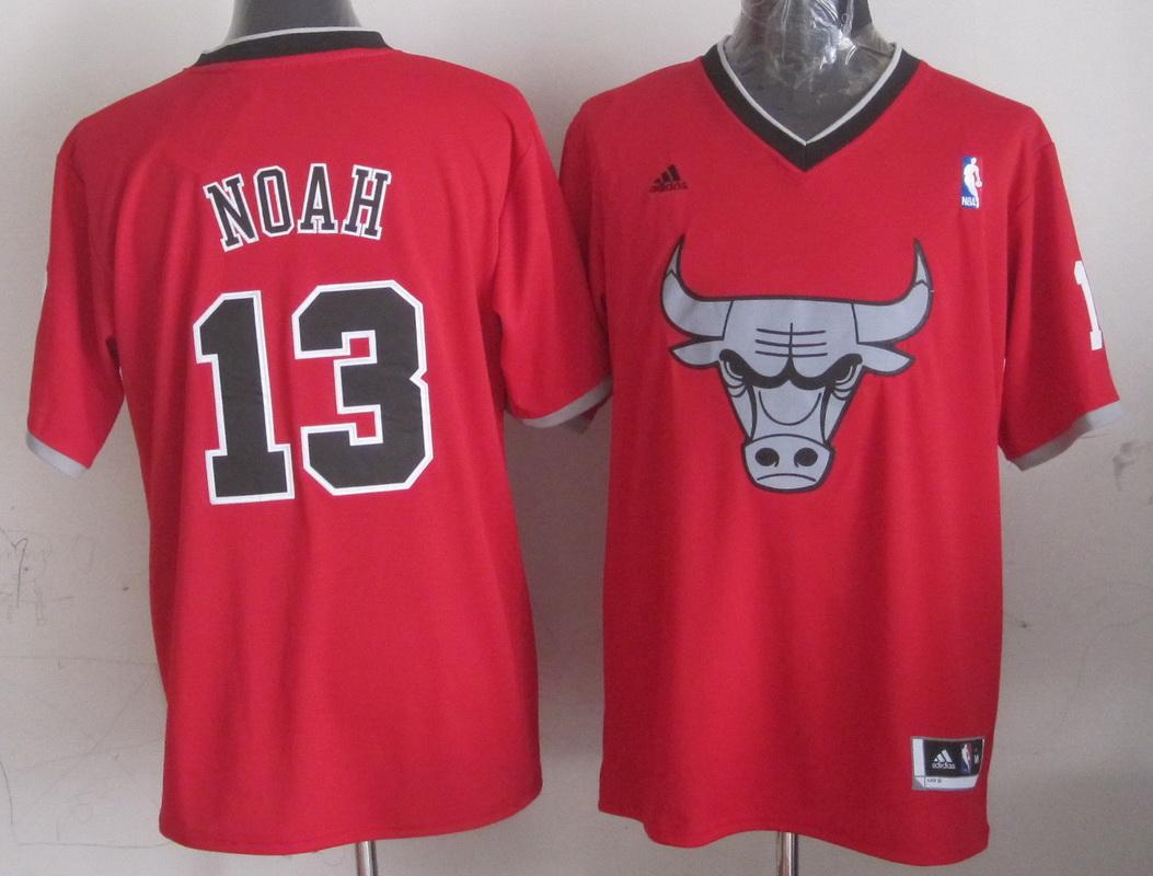 Bulls #13 Joakim Noah Red 2013 Christmas Day Swingman Stitched NBA Jersey