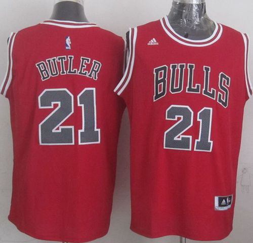 Revolution 30 Bulls #21 Jimmy Butler Red Stitched NBA Jersey