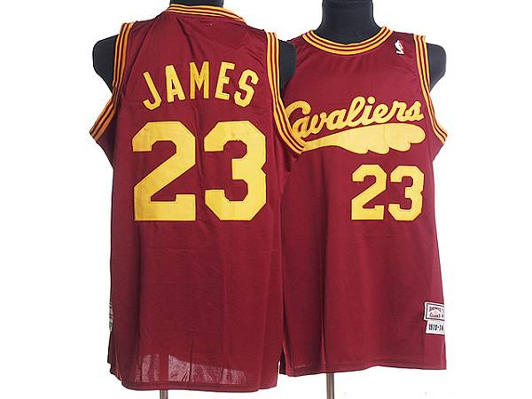 Mitchell and Ness Cavaliers #23 LeBron James Red ThrowbackStitched  NBA Jersey