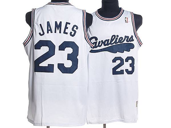 Marque  Mitchell & NessMitchell & Ness Lebron James #23 Cleveland Cavaliers NBA Swingman Jersey White/White 