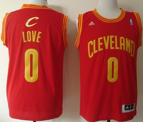 Revolution 30 Cavaliers #0 Kevin Love Red Stitched NBA Jersey