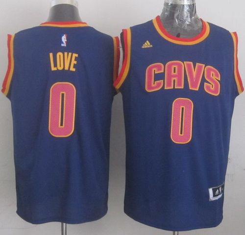 Revolution 30 Cavaliers #0 Kevin Love Navy Blue Stitched NBA Jersey