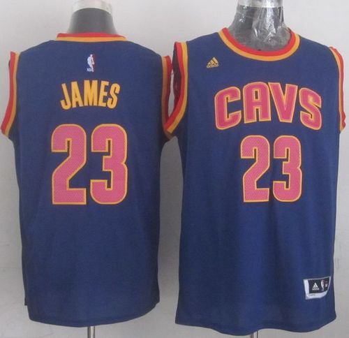 Revolution 30 Cavaliers #23 LeBron James Navy Blue CavFanatic Stitched NBA Jersey