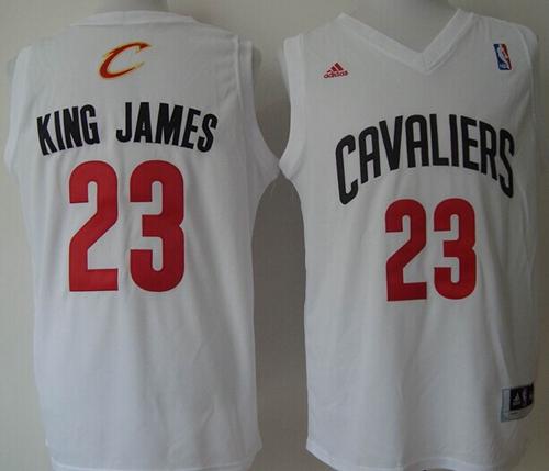 Cavaliers #23 LeBron James White 