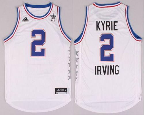 Cavaliers #2 Kyrie Irving White 2015 All Star Stitched NBA Jersey