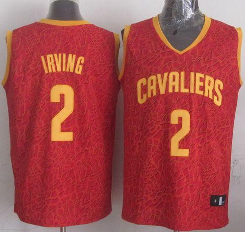 Cavaliers #2 Kyrie Irving Red Crazy Light Stitched NBA Jersey
