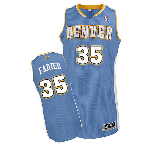 Revolution 30 Nuggets #35 Kenneth Faried Baby Blue Stitched NBA Jersey
