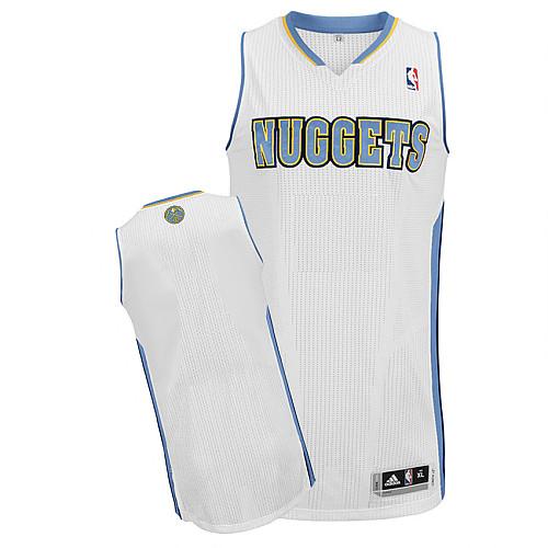 Revolution 30 Nuggets Blank White Stitched NBA Jersey