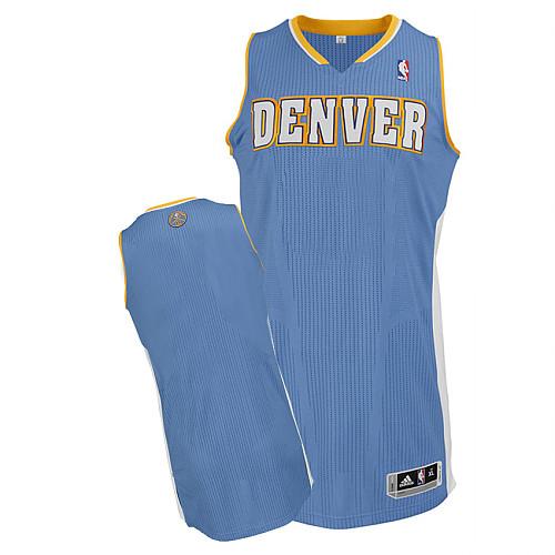 Revolution 30 Nuggets Blank Baby Blue Stitched NBA Jersey