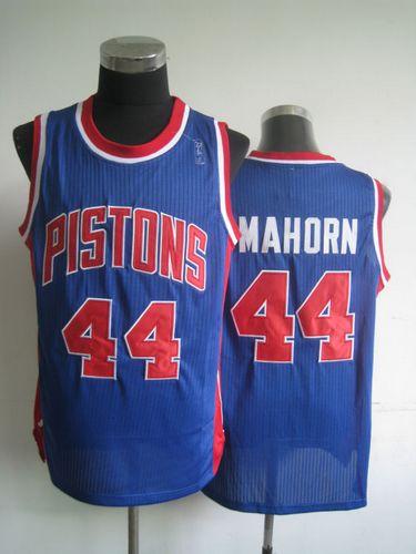 Pistons #44 Rick Mahorn Blue Throwback Stitched NBA Jersey