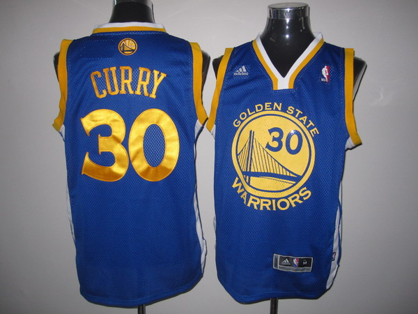 Warriors #30 Stephen Curry Blue Swingman Stitched NBA Jersey