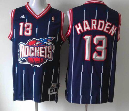 Rockets #13 James Harden Navy Hardwood Classic Fashion Stitched NBA Jersey