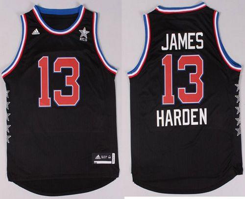 Rockets #13 James Harden Black 2015 All Star Stitched NBA Jersey