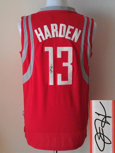 Revolution 30 Autographed Rockets #13 James Harden Red Stitched NBA Jersey
