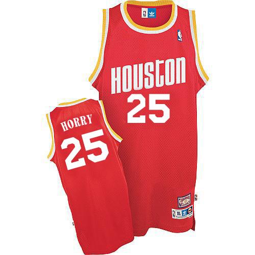 Rockets #25 Robert Horry Red Throwback Stitched NBA Jersey