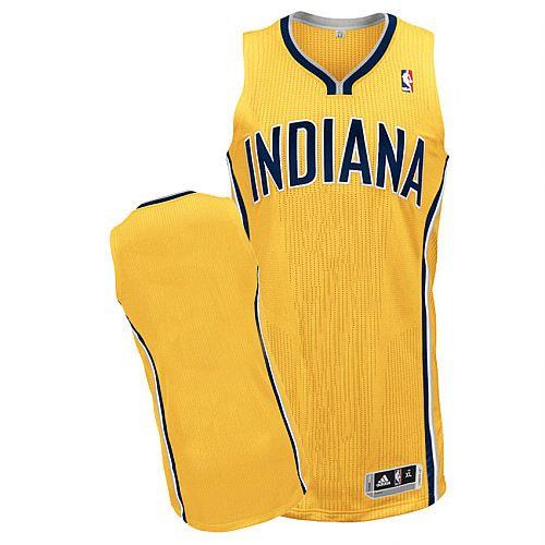 Revolution 30 Pacers Blank Yellow Stitched NBA Jersey