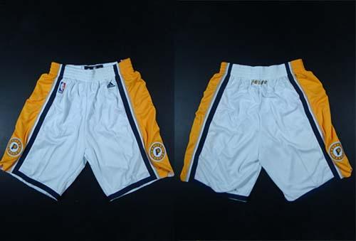 Indiana Pacers White NBA Shorts