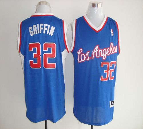 Clippers #32 Blake Griffin Blue Revolution 30 Stitched NBA Jersey