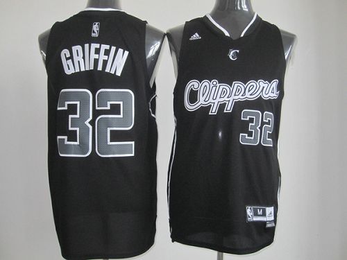 Clippers #32 Blake Griffin Black Shadow Stitched NBA Jersey