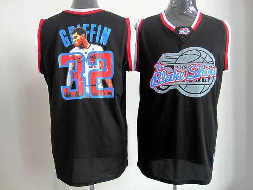 Clippers #32 Blake Griffin Black Notorious Stitched NBA Jersey