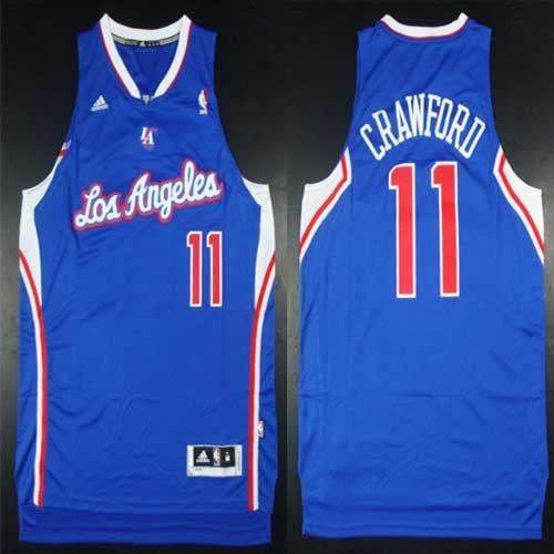 Clippers #11 Jamal Crawford Blue Alternate Stitched NBA Jersey