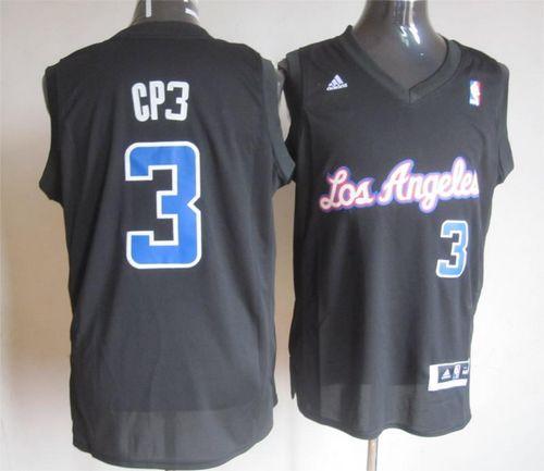Clippers #3 Chris Paul Black CP3 Fashion Stitched NBA Jersey