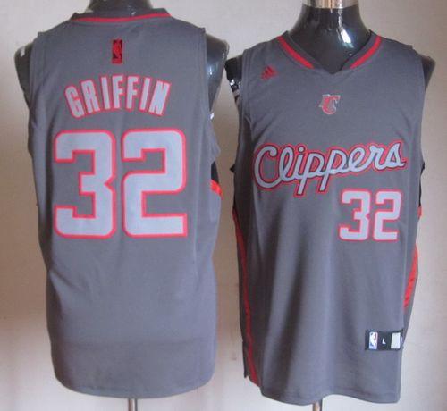 Clippers #32 Blake Griffin Grey Graystone Fashion Stitched NBA Jersey