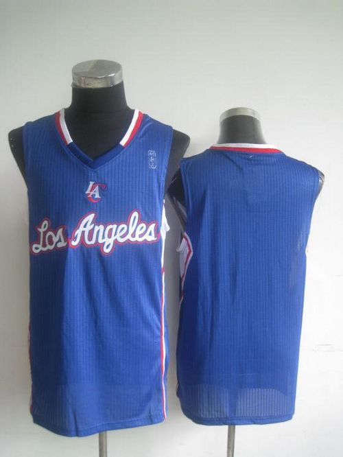Revolution 30 Clippers Blank Blue Stitched NBA Jersey