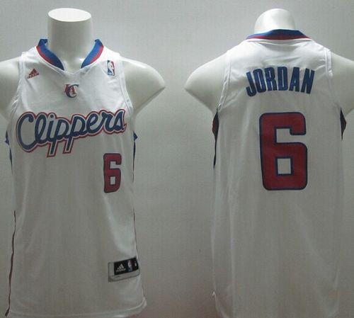 Revolution 30 Clippers #6 DeAndre Jordan White Stitched NBA Jersey