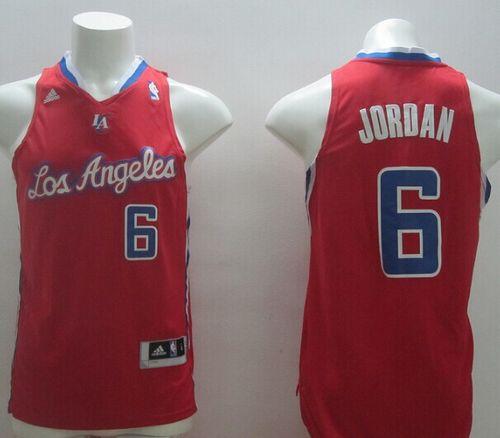 Revolution 30 Clippers #6 DeAndre Jordan Red Stitched NBA Jersey