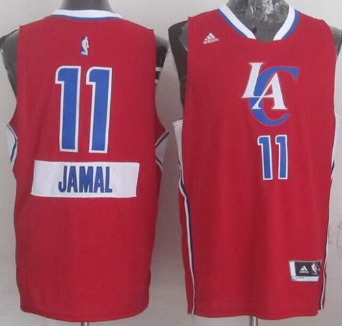 Clippers #11 Jamal Crawford Red 2014 15 Christmas Day Stitched NBA Jersey