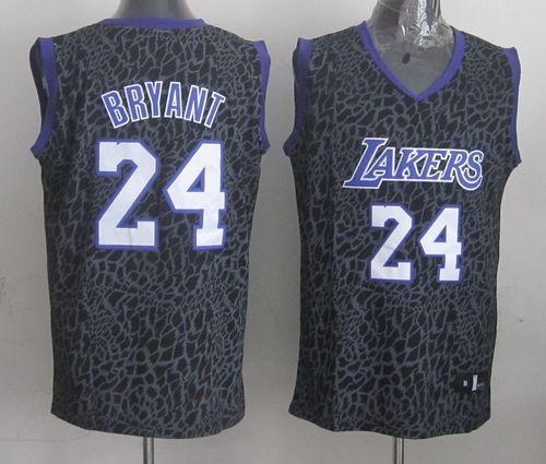 Lakers #24 Kobe Bryant Purple Crazy Light Stitched NBA Jersey