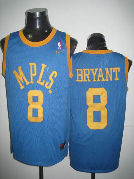 Lakers #8 Kobe Bryant Stitched Baby Blue MPLS NBA Jersey