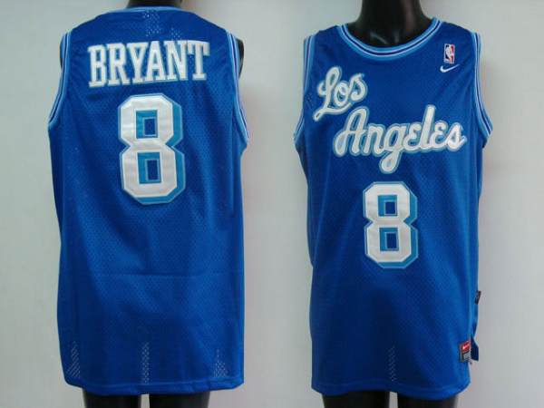 Lakers #8 Kobe Bryant Stitched Blue NBA Jersey