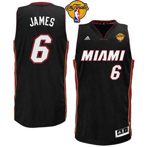 Heat #6 LeBron James Black Revolution 30 