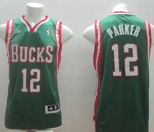Revolution 30 Bucks #12 Jabari Parker Green Stitched NBA Jersey