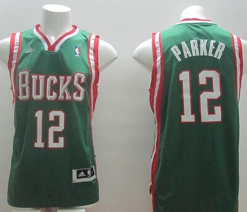 Revolution 30 Bucks #12 Jabari Parker Green Stitched NBA Jersey
