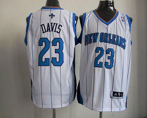 Revolution 30 Hornets #23 Anthony Davis White Stitched NBA Jersey