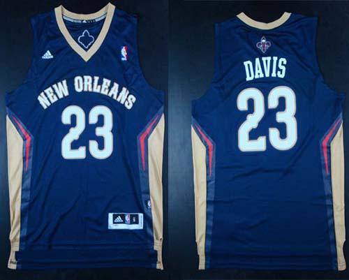 Revolution 30 Pelicans #23 Anthony Davis Navy Stitched NBA Jersey