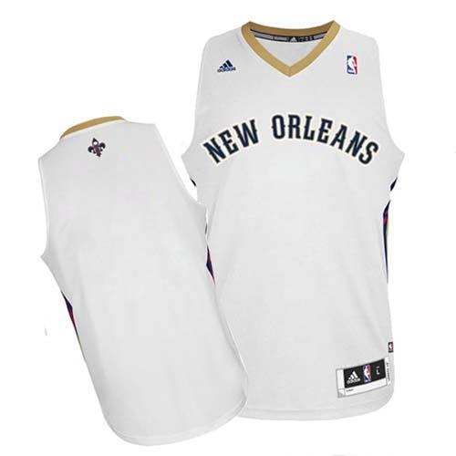 Revolution 30 Pelicans Blank White Stitched NBA Jersey