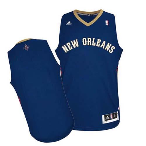 Revolution 30 Pelicans Blank Navy Stitched NBA Jersey