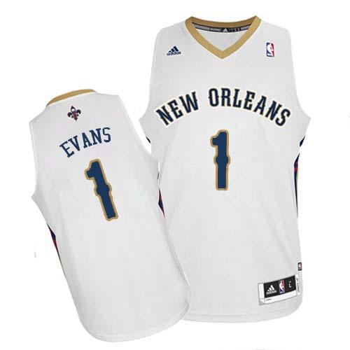 Revolution 30 Pelicans #1 Tyreke Evans White Stitched NBA Jersey