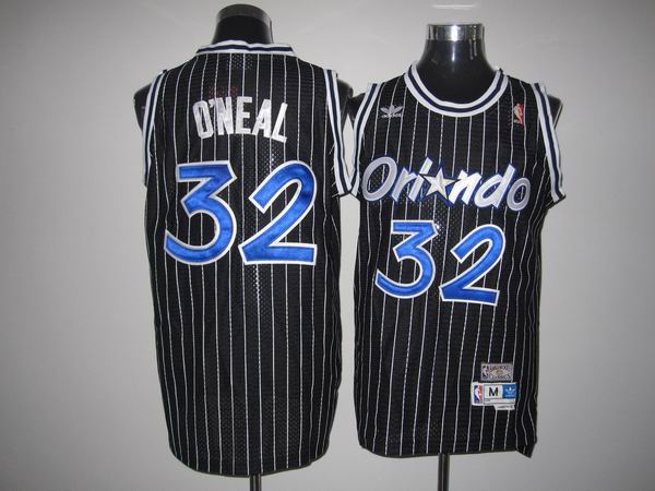 Mitchell And Ness Magic #32 Shaquille O'Neal Stitched Black Throwback NBA Jersey