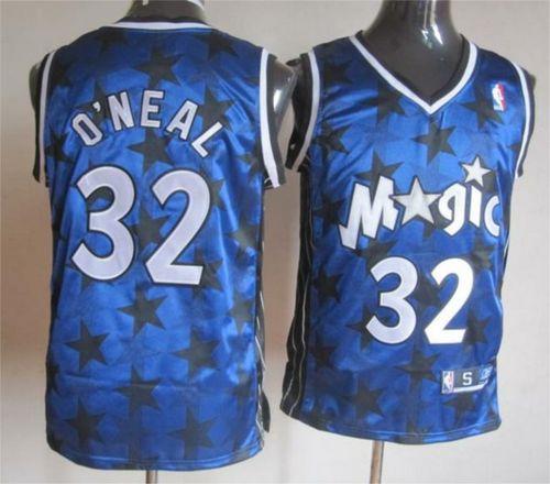 Magic #32 Shaquille O'Neal Blue All Star Stitched NBA Jersey