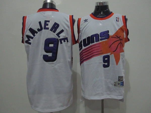 Suns #9 Dan Majerle White Swingman Throwback Stitched NBA Jersey