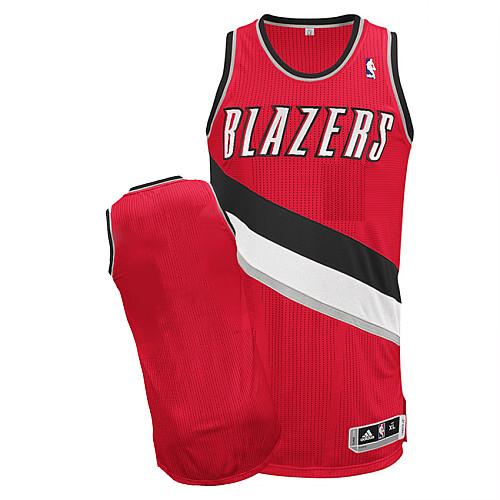 Revolution 30 Blazers Blank Red Stitched NBA Jersey