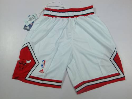 Chicago Bulls White NBA Shorts