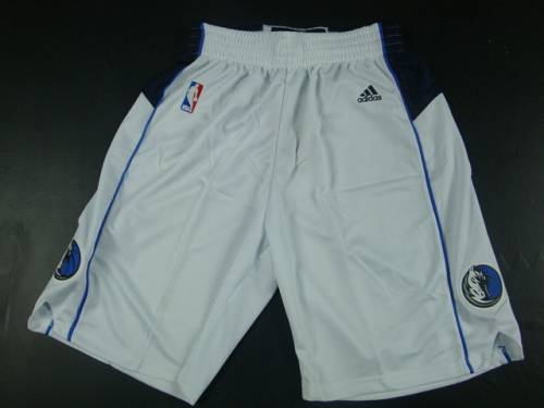 Dallas Mavericks White NBA Shorts