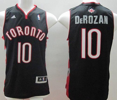 Revolution 30 Raptors #10 DeMar DeRozan Black Stitched NBA Jersey